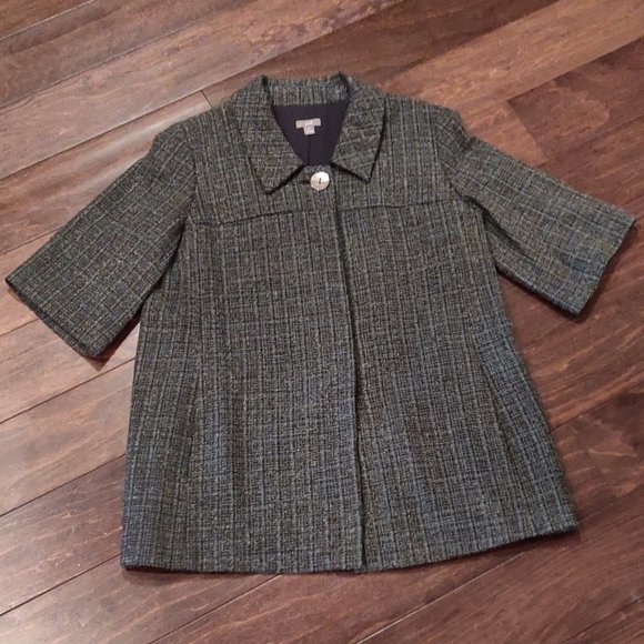 J. Jill Jackets & Blazers - J. Jill Tweed Wool Blend Jacket SIZE MEDIUM